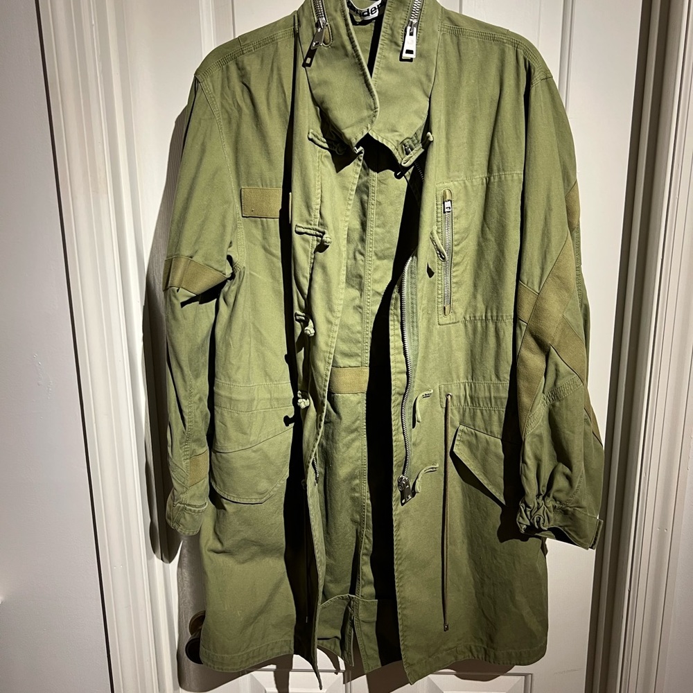 Alexander Wang Olive Green Military Coat Jacket